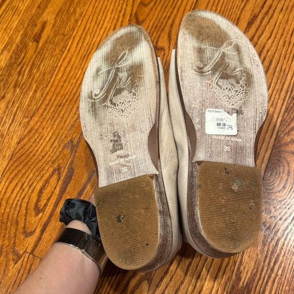 Free People Mont Blanc Sandals in cream size 8 EU 38 - Picture 5 of 10